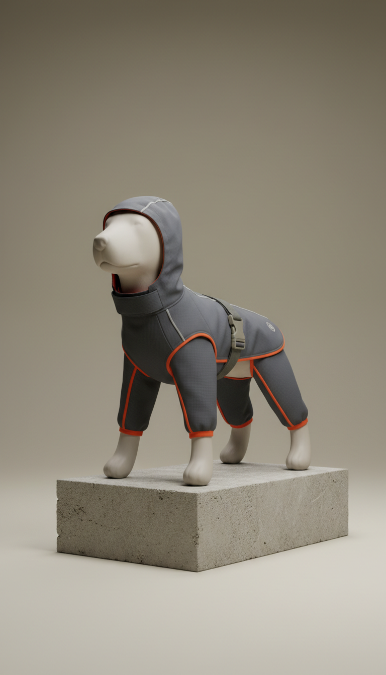 Concrete Grey Technical Rain Jacket
