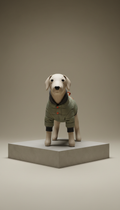 Olive Ash Tailored Puffer Coat